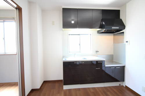 ハピネスB棟のキッチン