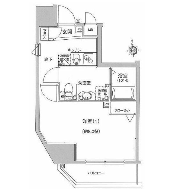 ハーモニーレジデンス府中の杜の間取り