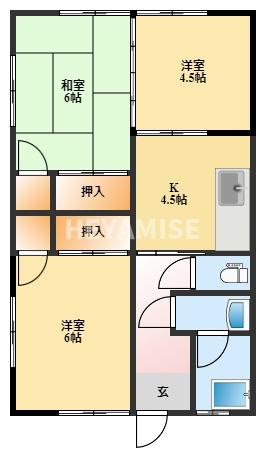 村本ハイツの間取り