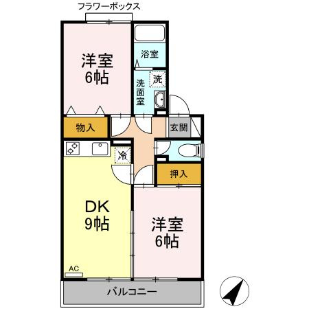 ヒルサイドタウン ＡＢの間取り