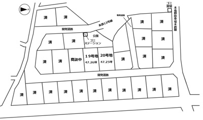 【区画図】 | Ｔs-land 龍野町末政Ⅲ