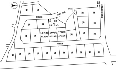 【区画図】 | Ｔs-land 龍野町末政Ⅲ