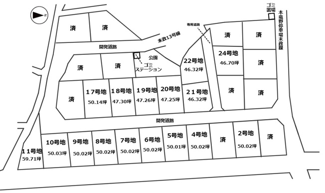 【区画図】 | Ｔs-land 龍野町末政Ⅲ