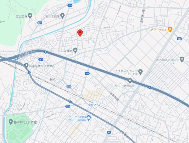 加古川市西神吉町岸　中古戸建の地図|JR「宝殿駅」まで徒歩約18分ですので、通勤、通学に便利な立地です。