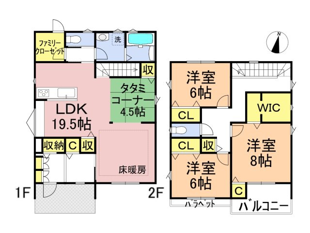 グローバルガーデン　岐阜市柳津町丸野　全4区画分譲の間取り|■3号棟
■ヤマダ不動産　株式会社リライフ　岐阜店　■
夢のマイホーム購入をフルサポートします！