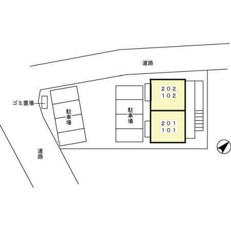プラムロードⅡの区画図