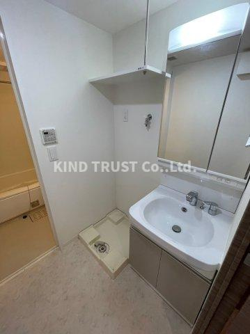 アプリーレ中之島の洗面所|スペースが確保できる洗面所です