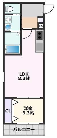 【間取り】 | ALEGRIA岸辺