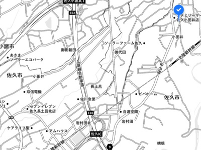 【地図】 | 佐久市小田井荒田中古住宅