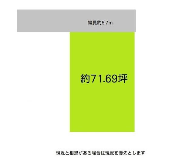 和歌山市坂田　土地の土地図