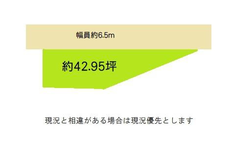 海南市且来土地の土地図