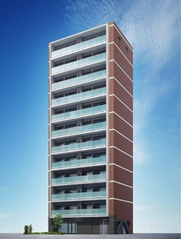 ラクラス蒲田＠仲介手数料無料の外観パース|外観パース