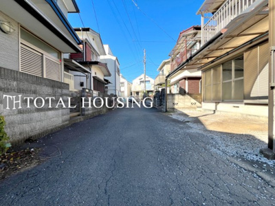 【前面道路含む現地写真】 | 調布市東つつじヶ丘3丁目　建築条件付売地