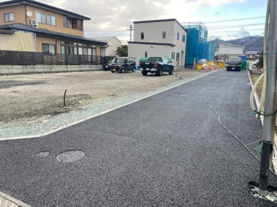 【前面道路含む現地写真】 | 天童市交り江建売住宅 | 前面道路