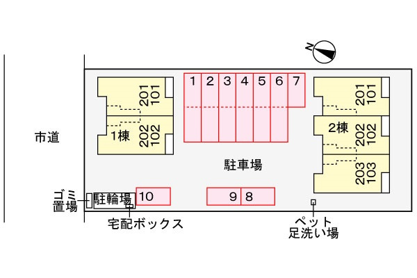 ブローテＡの区画図