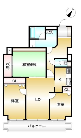 グローリアス東刈谷弐番館の間取り|間取図　※図面と現況が異なる場合は現況優先といたします。