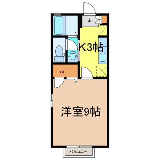 【間取り】 | グランシード駅東B
