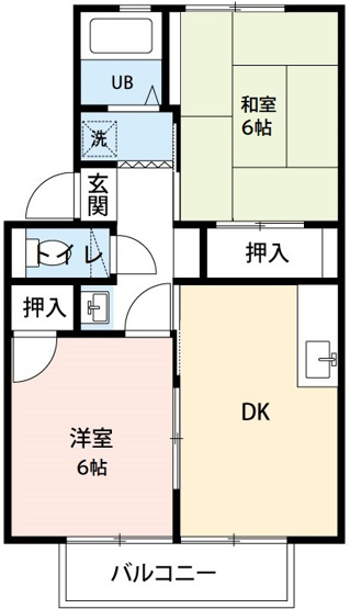 【間取り】 | アーバンライフ横落 A