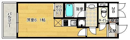 【間取り】 | アスヴェル心斎橋東Ⅱ