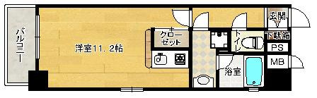 【間取り】 | アスヴェル心斎橋東Ⅱ