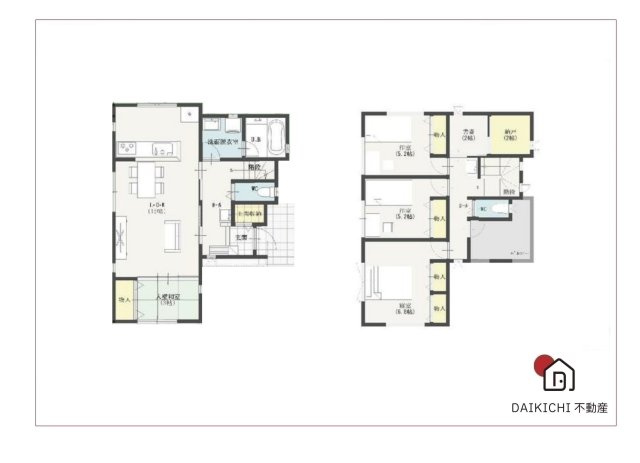 【間取り】 | 北本市宮内1丁目　セレクト花水木　新築戸建　全2区画　2号棟