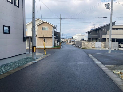 【前面道路含む現地写真】 | 東根市大林建売住宅 | 前面道路