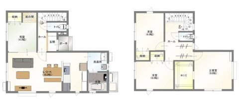 【間取り】 | 東根市中央建売住宅 | 間取り図