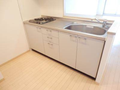 HF四条河原町レジデンスのキッチン|二口ガスコンロ