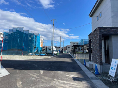 【周辺】 | 東根市六田建売住宅【B棟】 | 前面道路含む現地写真