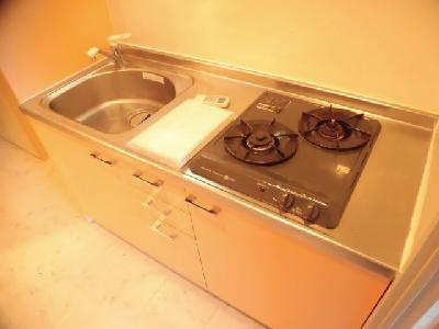 HF四条河原町レジデンスのキッチン|２口ガスキッチン