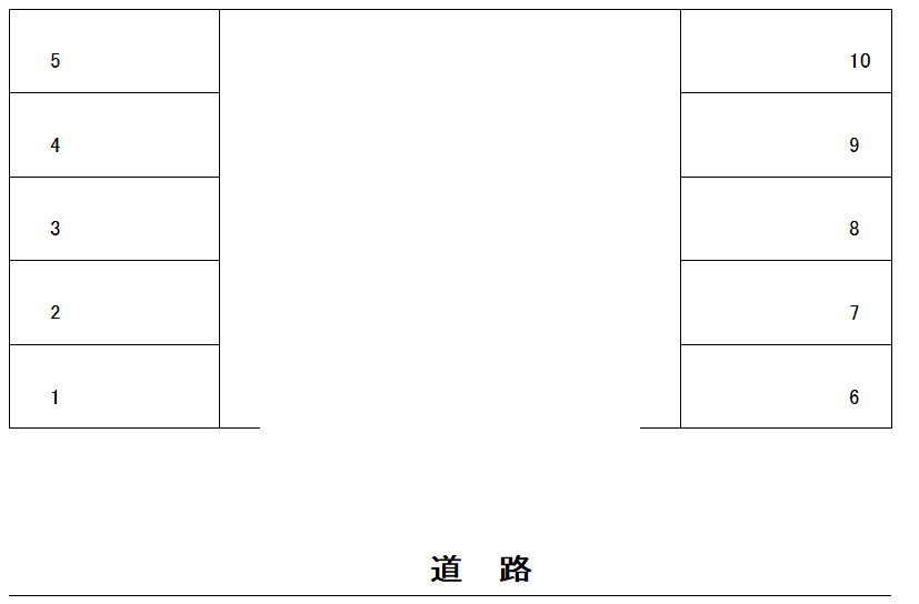 諸岡駐車場の区画図