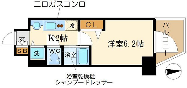 アドバンス大阪城レガーレの間取り