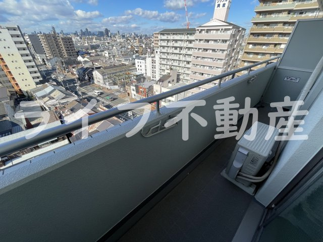 グランデージ新深江のバルコニー|落ち着いた時間を過ごせるバルコニーです