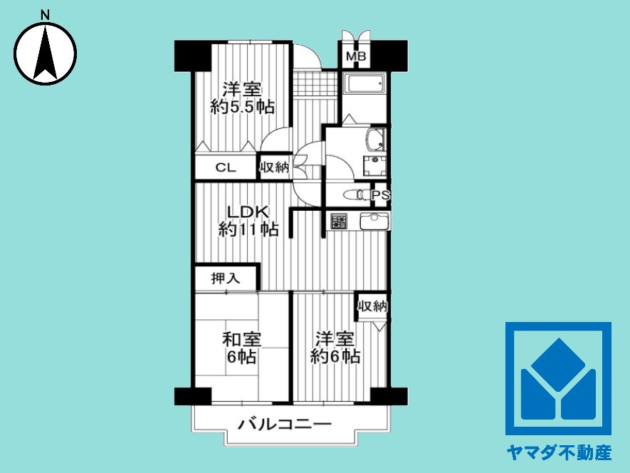 ユニ宇治マンション1号館の間取り