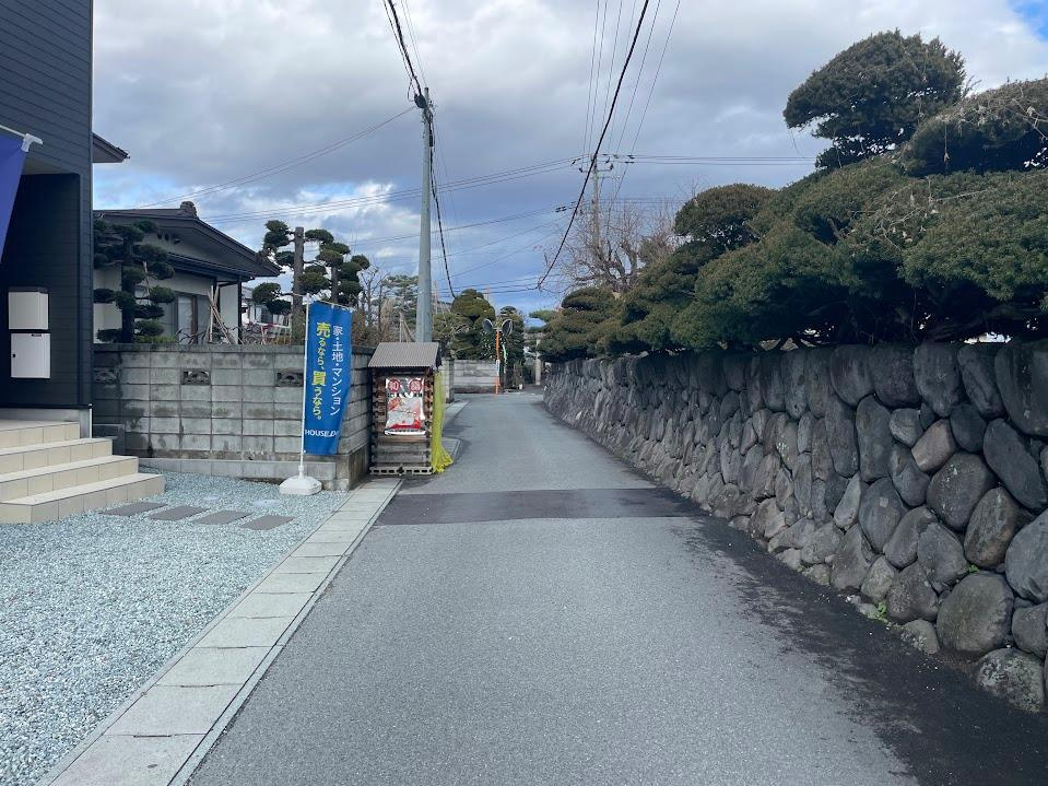 山形市北山形建売住宅の前面道路含む現地写真|前面道路になります。