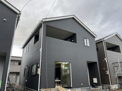 【外観】 | 天童市東長岡建売住宅【3号棟】 | 3号棟建築中。早期予約受付中です！