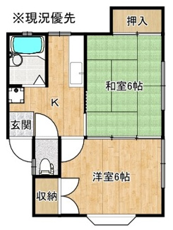 【間取り】 | コーポたくわⅡ