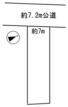６２２２５　岐阜市万代町二丁目土地の区画図