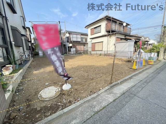 三郷市早稲田4丁目　建築条件無し　売地　更地渡しの外観|現地の写真になります。