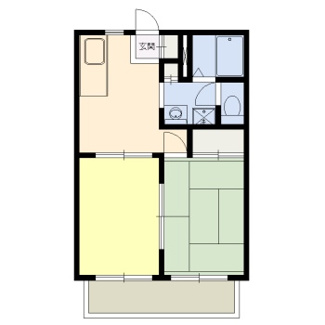 【間取り】 | サンライフ南台B