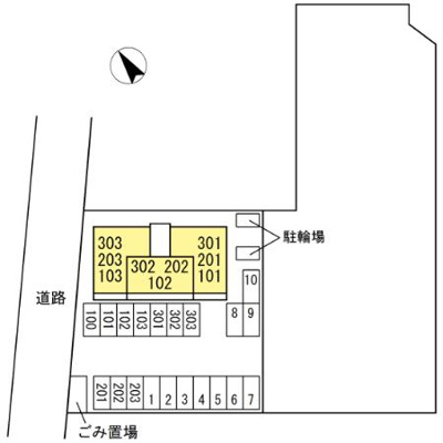 【区画図】 | ウェスタ新八代 | 【ウェスタ新八代】駐車場配置図