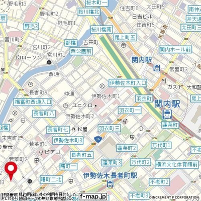 【地図】 | セザール第二伊勢佐木町