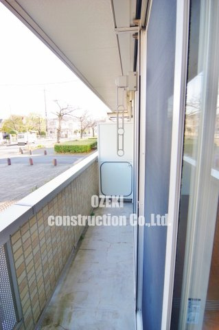 リバーパーク蒲生Cのバルコニー