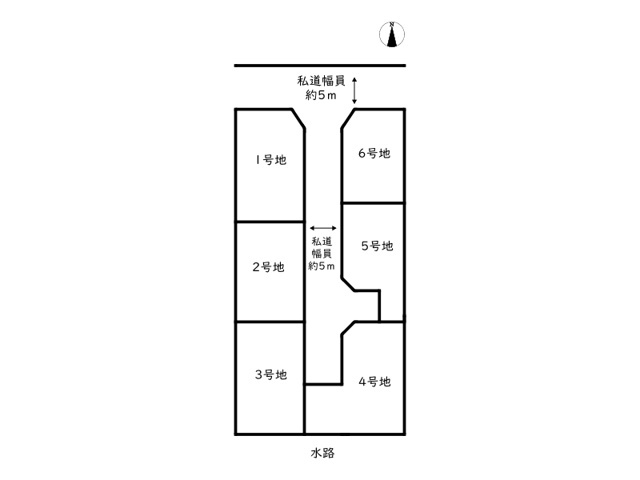 姫路市余部区上川原／6区画の区画図