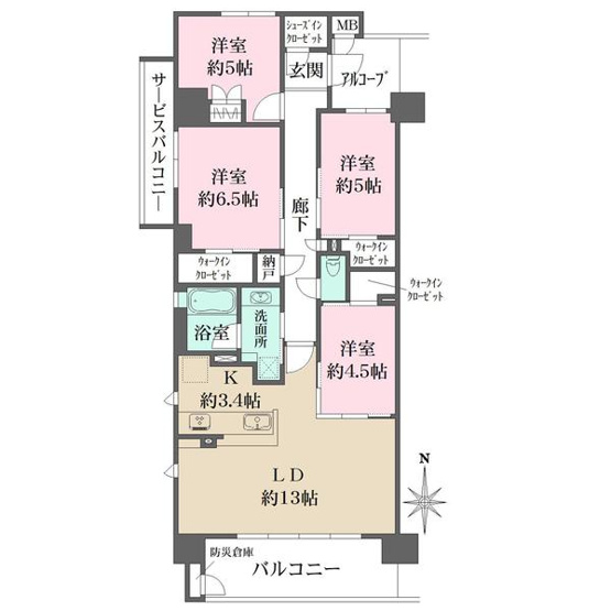 【間取り】 | リビオ新金岡（新金岡小学校）