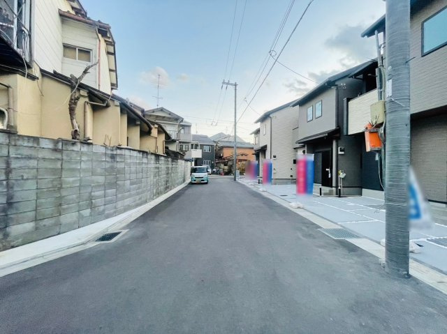 嵯峨野南浦町4期　4号地の前面道路含む現地写真