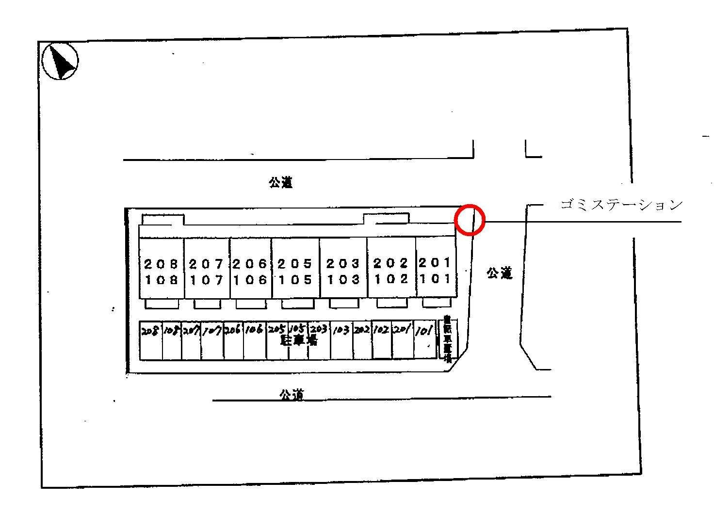ファミール築地　　刈谷市の賃貸ならクラスホーム刈谷店の駐車場