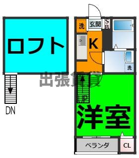 仲介手数料0円！コーポLSRの間取り