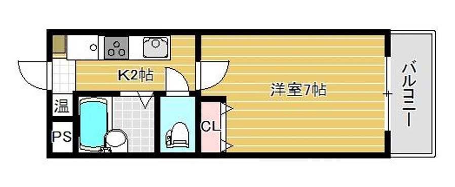 雅ガーデンハイツSの間取り|単身の方におすすめ