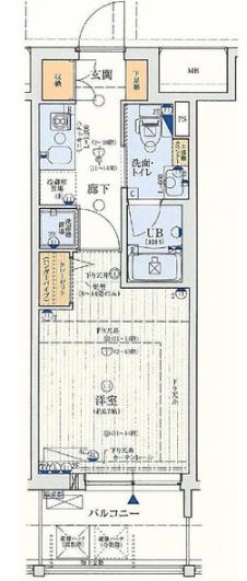 ＬＣ谷町六丁目の間取り